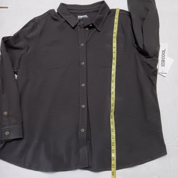 32 DEGREES Cool 100% cotton knit button down NWT shirt, XXL - Picture 8 of 13